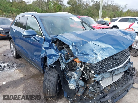 2024 Cadillac XT4 AWD Premium Luxury with VIN 1GYFZDR49RF209769, listed as a IAAI auction lot 40750875 with 1,221 mi miles and . Bid and sale history available at DreamBid. Image 1.