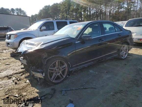 2013 Mercedes-Benz C 300 Sport with VIN WDDGF8AB0DR261244, listed as a Copart auction lot 42461315 with 131,640 mi miles and Salvage title. Bid and sale history available at DreamBid. Image 1.