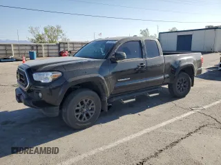 2023 Toyota Tacoma SR with VIN 3TYRX5GN8PT082556, listed as a Copart auction lot 55700905 with 46,595 mi miles and Salvage title. Bid and sale history available at DreamBid. Image 1.