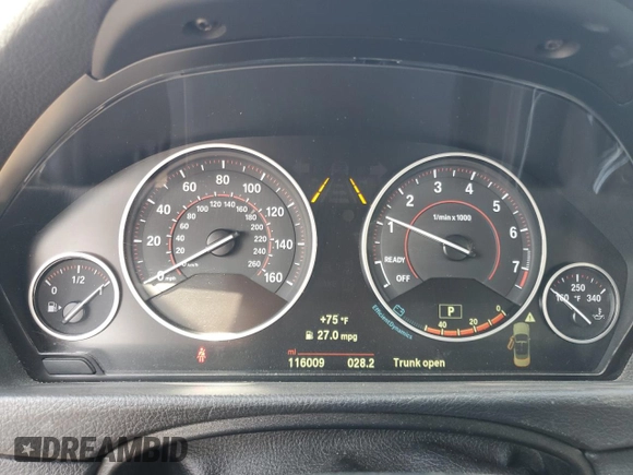 2015 BMW 4 Series 435i with VIN WBA3T3C57FP939561, listed as a Copart auction lot 48728785 with 116,009 mi miles and Salvage Title. Bid and sale history available at carsss.com. Image 9.