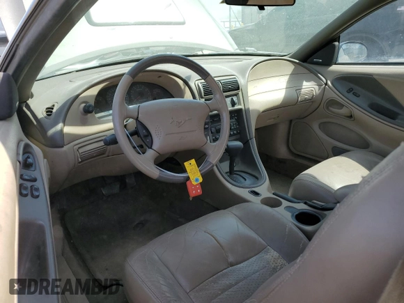 2002 Ford Mustang GT Deluxe with VIN 1FAFP42X62F224855, listed as a Copart auction lot 52753995 with 231,592 mi miles and Salvage title. Bid and sale history available at DreamBid. Image 8.