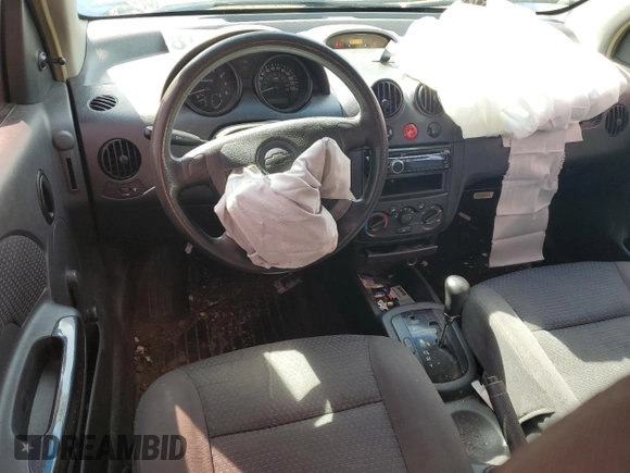 2006 Chevrolet Aveo LS with VIN KL1TD56696B575499, listed as a Copart auction lot 54780455 with 125,167 mi miles and Salvage title. Bid and sale history available at DreamBid. Image 8.