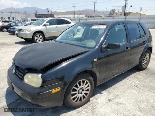 2003 Volkswagen Golf GLS with VIN 9BWGK61J334073949, listed as a Copart auction lot 64709734 with 186,113 mi miles and Salvage Title. Bid and sale history available at carsss.com. Image 1.