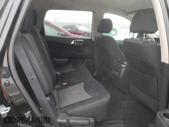 2017 Nissan Pathfinder SV with VIN 5N1DR2MM3HC614854, listed as a Copart auction lot 44518815 with 132,454 mi miles and Salvage title. Bid and sale history available at DreamBid. Image 11.