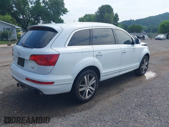 2014 Audi Q7 Premium Plus with VIN WA1LGAFE6ED015856, listed as a IAAI auction lot 42612500 with 96,946 mi miles and . Bid and sale history available at DreamBid. Image 4.