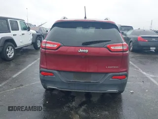 2017 Jeep Cherokee Limited with VIN 1C4PJLDB5HW516775, listed as a IAAI auction lot 41798412 with 106,186 mi miles. Bid and sale history available at carsss.com. Image 17.