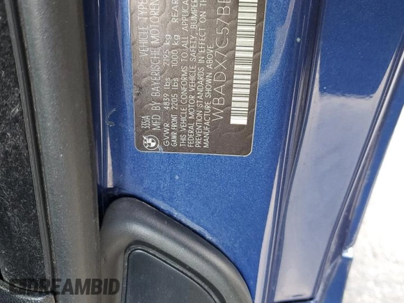 2011 BMW 3 Series 335i with VIN WBADX7C57BE261271, listed as a Copart auction lot 46655445 with 98,328 mi miles and Salvage Title. Bid and sale history available at carsss.com. Image 12.