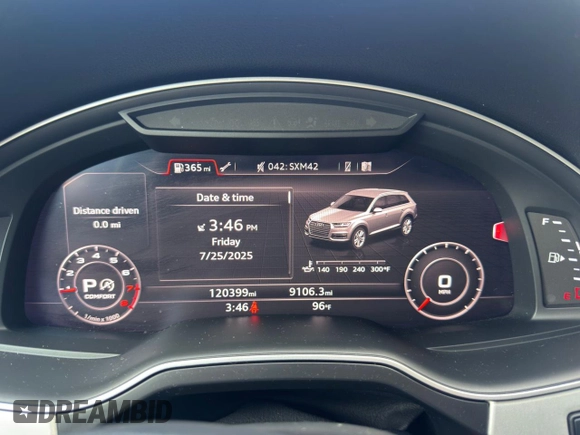 2019 Audi Q7 Premium Plus with VIN WA1LHAF75KD017740, listed as a Copart auction lot 66764355 with 120,399 mi miles and Clean title. Bid and sale history available at DreamBid. Image 8.
