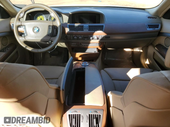2008 BMW 7 Series 750i with VIN WBAHL835X8DT12389, listed as a Copart auction lot 80908054 with Not Provided miles and Salvage Title. Bid and sale history available at DreamBid. Image 8.