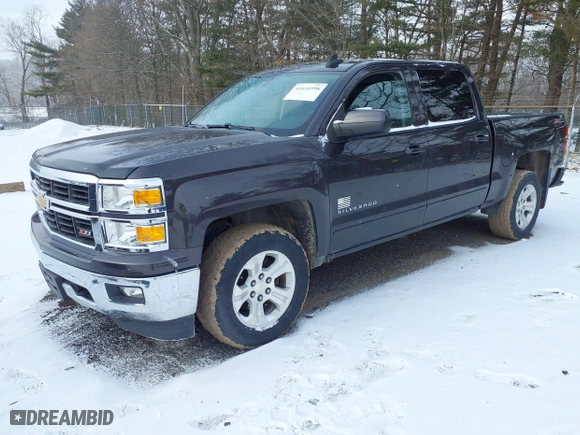 2015 Chevrolet Silverado 1500 LT with VIN 3GCUKREC3FG460485, listed as a IAAI auction lot 41616998 with 128,049 mi miles. Bid and sale history available at carsss.com. Image 2.