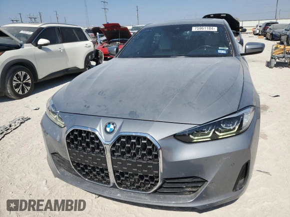 2023 BMW 4 Series 430i xDrive с VIN WBA73AV06PFN98572, выставлен на аукционе Copart как лот 75961184 с пробегом 41 994 миль миль и Списание • Salvage title. История ставок и продаж доступна на DreamBid. Изображение 5.