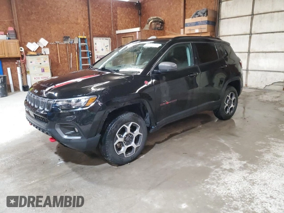 2022 Jeep Compass Trailhawk с VIN 3C4NJDDB5NT192208, выставлен на аукционе Copart как лот 55771715 с пробегом 30 291 миль миль и Списание • Salvage title. История ставок и продаж доступна на DreamBid. Изображение 1.