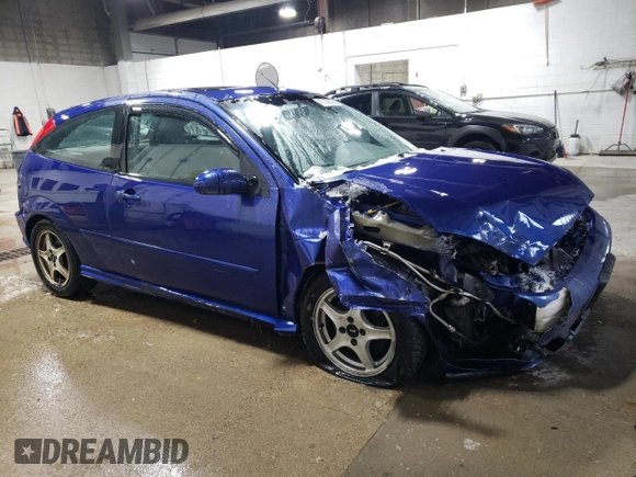 2002 Ford Focus SVT with VIN 3FAHP39592R229140, listed as a Copart auction lot 45146425 with 193,976 mi miles and Salvage Title. Bid and sale history available at DreamBid. Image 4.