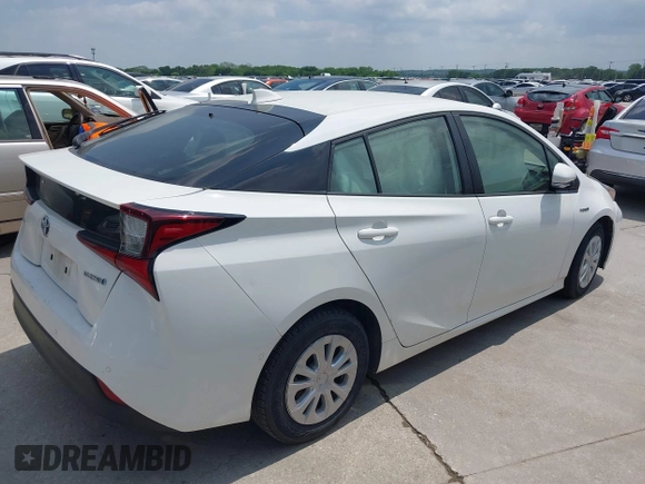 2020 Toyota Prius L Eco with VIN JTDKARFU9L3108236, listed as a IAAI auction lot 42004854 with 89,528 mi miles and . Bid and sale history available at DreamBid. Image 4.