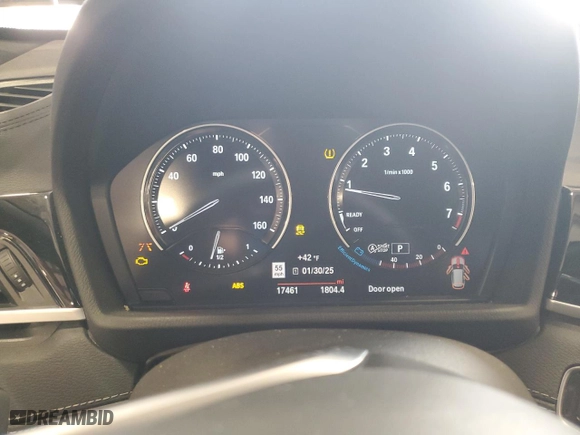 2022 BMW X1 xDrive28i with VIN WBXJG9C05N5U85555, listed as a Copart auction lot 43398955 with 17,461 mi miles and Salvage Title. Bid and sale history available at carsss.com. Image 9.