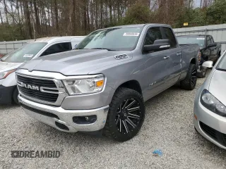2019 Ram 1500 Big Horn z VIN 1C6RREBT2KN683141, wystawiony jako Copart lot #49860835 z przebiegiem 224 332 mil mil oraz Czysty tytuł • Clean title. Historia ofert i sprzedaży dostępna na DreamBid. Obrazek 1.
