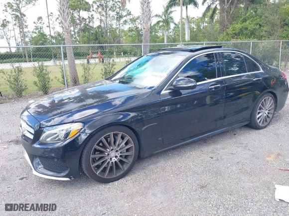 2017 Mercedes-Benz C-Class C 300 with VIN WDDWF4JB9HR246607, listed as a IAAI auction lot 41683752 with 116,802 mi miles. Bid and sale history available at carsss.com. Image 2.