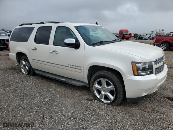 2012 Chevrolet Suburban LTZ with VIN 1GNSCKE02CR199645, listed as a Copart auction lot 47209145 with 128,454 mi miles and Salvage Title. Bid and sale history available at carsss.com. Image 4.
