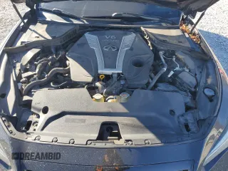 2017 Infiniti Q50 Red Sport 400 with VIN JN1FV7APXHM850287, listed as a Copart auction lot 47185255 with 72,703 mi miles and Salvage title. Bid and sale history available at DreamBid. Image 12.
