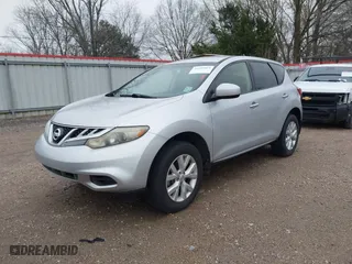 2013 Nissan Murano SV with VIN JN8AZ1MUXDW205278, listed as a IAAI auction lot 41605069 with 1 mi miles. Bid and sale history available at carsss.com. Image 2.