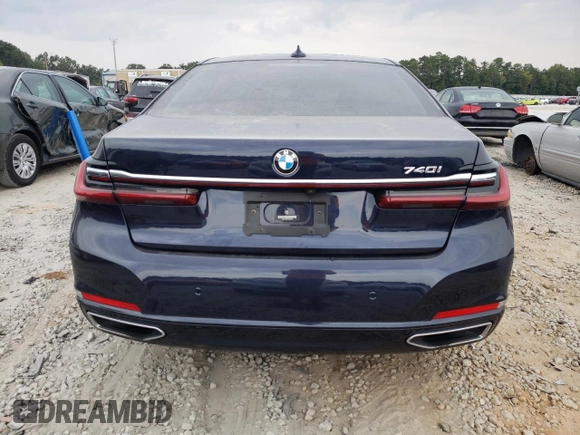 2020 BMW 7 Series 740i with VIN WBA7T2C04LCD29459, listed as a Copart auction lot 69091923 with 0 mi miles. Bid and sale history available at carsss.com. Image 6.