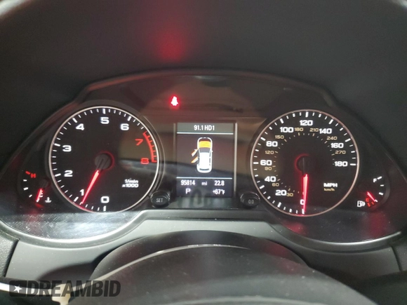 2012 Audi Q5 Premium Plus with VIN WA1LFAFP5CA122447, listed as a Copart auction lot 65022545 with 95,814 mi miles and Salvage title. Bid and sale history available at DreamBid. Image 9.