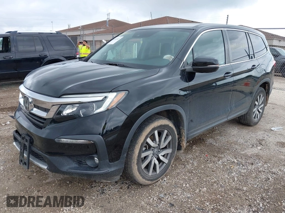 2020 Honda Pilot EX-L with VIN 5FNYF6H57LB059332, listed as a IAAI auction lot 42614422 with 110,279 mi miles and . Bid and sale history available at DreamBid. Image 17.