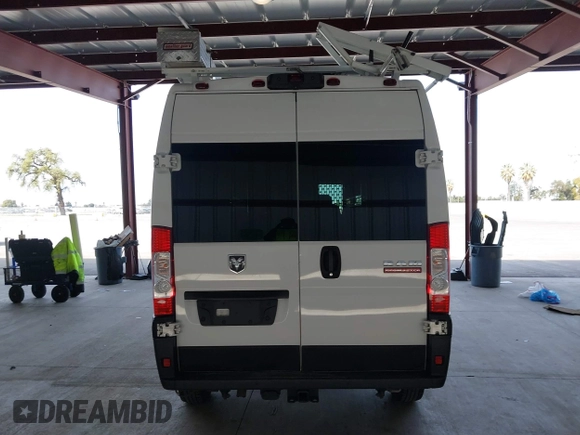 2022 Ram ProMaster Cargo with VIN 3C6LRVBG6NE118795, listed as a IAAI auction lot 41752992 with 85,809 mi miles. Bid and sale history available at carsss.com. Image 17.