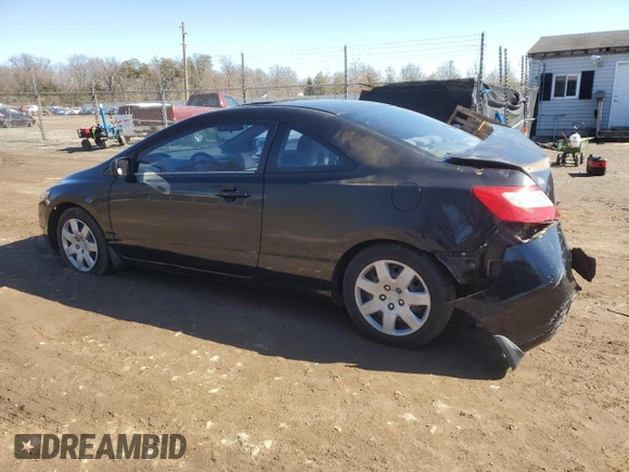 2006 Honda Civic Cpe EX with VIN 2HGFG12866H543986, listed as a Copart auction lot 44752805 with 222,720 mi miles and Salvage Title. Bid and sale history available at carsss.com. Image 2.