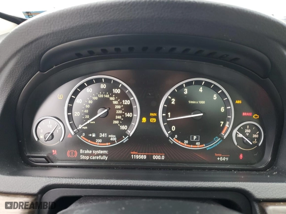 2010 BMW 5 Series Gran Turismo 535i with VIN WBASN2C50AC200306, listed as a Copart auction lot 44341745 with 119,569 mi miles and Salvage Title. Bid and sale history available at carsss.com. Image 9.