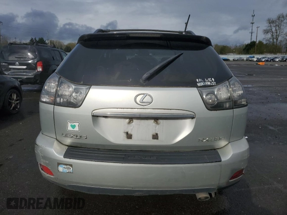 2004 Lexus RX 330 with VIN JTJHA31U340015551, listed as a Copart auction lot 51186015 with 233,631 mi miles and Salvage Title. Bid and sale history available at carsss.com. Image 6.