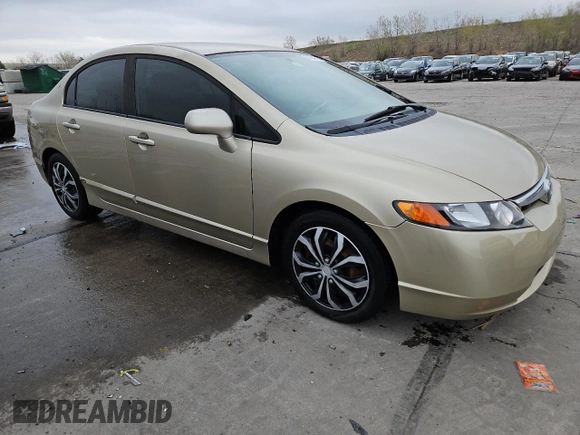 2008 Honda Civic LX with VIN 1HGFA16558L069651, listed as a Copart auction lot 54701515 with 169,910 mi miles and Clean Title. Bid and sale history available at DreamBid. Image 4.