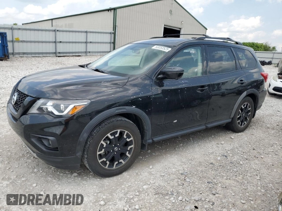 2020 Nissan Pathfinder SL with VIN 5N1DR2CM0LC650835, listed as a Copart auction lot 60053525 with 34,787 mi miles and Salvage title. Bid and sale history available at DreamBid. Image 1.