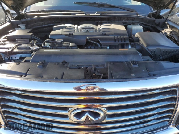 2011 Infiniti QX56 8-passenger with VIN JN8AZ2NC0B9301783, listed as a Copart auction lot 76326614 with 111,861 mi miles and Clean Title. Bid and sale history available at carsss.com. Image 12.