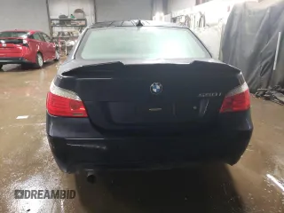 2008 BMW 5 Series 550i with VIN WBANW53598CT53367, listed as a Copart auction lot 43763995 with 178,034 mi miles and Salvage Title. Bid and sale history available at carsss.com. Image 6.