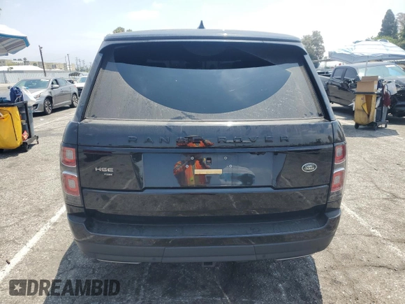 2022 Land Rover Range Rover Westminster with VIN SALGS2SE0NA467815, listed as a Copart auction lot 62197595 with 17,094 mi miles and Salvage title. Bid and sale history available at DreamBid. Image 6.