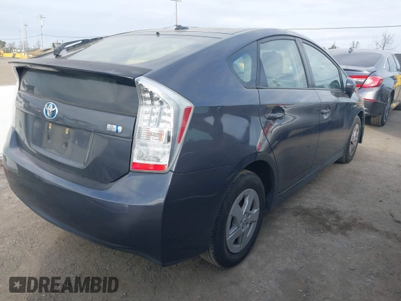 2011 Toyota Prius I with VIN JTDKN3DU2B1386328, listed as a IAAI auction lot 41598572 with 229,231 mi miles. Bid and sale history available at carsss.com. Image 4.