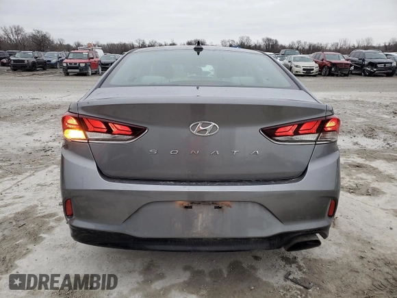 2018 Hyundai Sonata SEL with VIN 5NPE34AF8JH645913, listed as a Copart auction lot 47558495 with 155,853 mi miles and Salvage Title. Bid and sale history available at DreamBid. Image 6.