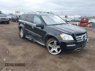 2011 Mercedes-Benz GL-Class GL 550 with VIN 4JGBF8GE2BA655860, listed as a IAAI auction lot 41719085 with 90,814 mi miles. Bid and sale history available at carsss.com. Image 1.