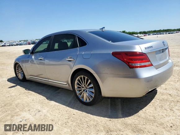 2014 Hyundai Equus Signature z VIN KMHGH4JH7EU076653, wystawiony jako Copart lot #52243345 z przebiegiem 97 934 mil mil oraz Czysty tytuł • Clean title. Historia ofert i sprzedaży dostępna na DreamBid. Obrazek 2.