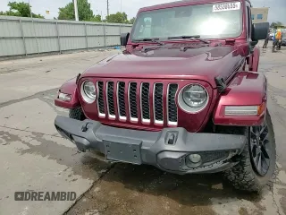 2021 Jeep Wrangler Unlimited Sahara с VIN 1C4JJXP6XMW676754, выставлен на аукционе Copart как лот 58538655 с пробегом 49 785 миль миль и Списание • Salvage title. История ставок и продаж доступна на DreamBid. Изображение 14.