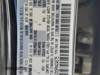 2024 Mazda 3 S Preferred с VIN 3MZBPACM2RM404675, выставлен на аукционе Copart как лот 63808045 с пробегом 2 145 миль миль и Списание • Salvage title. История ставок и продаж доступна на DreamBid. Изображение 13.