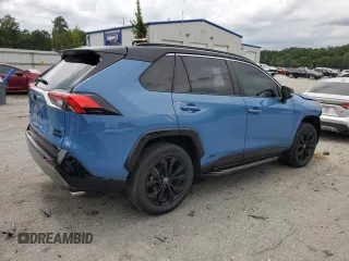 2023 Toyota RAV4 Hybrid XSE with VIN 2T3E6RFV6PW039337, listed as a Copart auction lot 58767635 with 19,126 mi miles and Salvage title. Bid and sale history available at DreamBid. Image 3.
