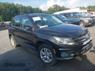 2016 Volkswagen Tiguan R-Line with VIN WVGAV7AX8GW577176, listed as a IAAI auction lot 42788568 with 126,109 mi miles and . Bid and sale history available at DreamBid. Image 1.