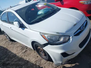 2014 Hyundai Accent GLS with VIN KMHCT4AE4EU590415, listed as a IAAI auction lot 41877817 with 169,285 mi miles. Bid and sale history available at carsss.com. Image 1.