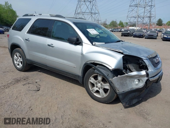2010 GMC Acadia SLE with VIN 1GKLRLED7AJ109331, listed as a IAAI auction lot 42102189 with 158,125 mi miles and . Bid and sale history available at DreamBid. Image 1.