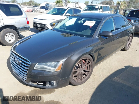 2011 Audi A8 with VIN WAURVAFD9BN014362, listed as a IAAI auction lot 41960366 with 135,244 mi miles and . Bid and sale history available at DreamBid. Image 17.