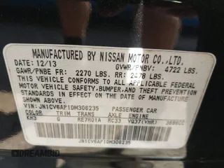 2013 Infiniti G37 Journey with VIN JN1CV6AP1DM306235, listed as a IAAI auction lot 42072591 with 198,549 mi miles and . Bid and sale history available at DreamBid. Image 9.