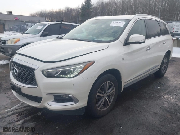 2017 Infiniti QX60 with VIN 5N1DL0MM9HC517454, listed as a IAAI auction lot 41451907 with 124,963 mi miles. Bid and sale history available at carsss.com. Image 18.