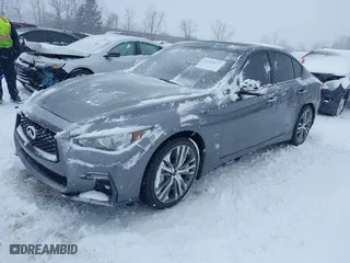 2020 Infiniti Q50 3.0t SPORT with VIN JN1EV7AR3LM250765, listed as a IAAI auction lot 41345677 with 55,670 mi miles. Bid and sale history available at carsss.com. Image 17.
